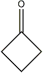 cyclobutanone's structure