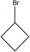 Bromocyclobutane's structure