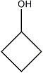 cyclobutanol's structure